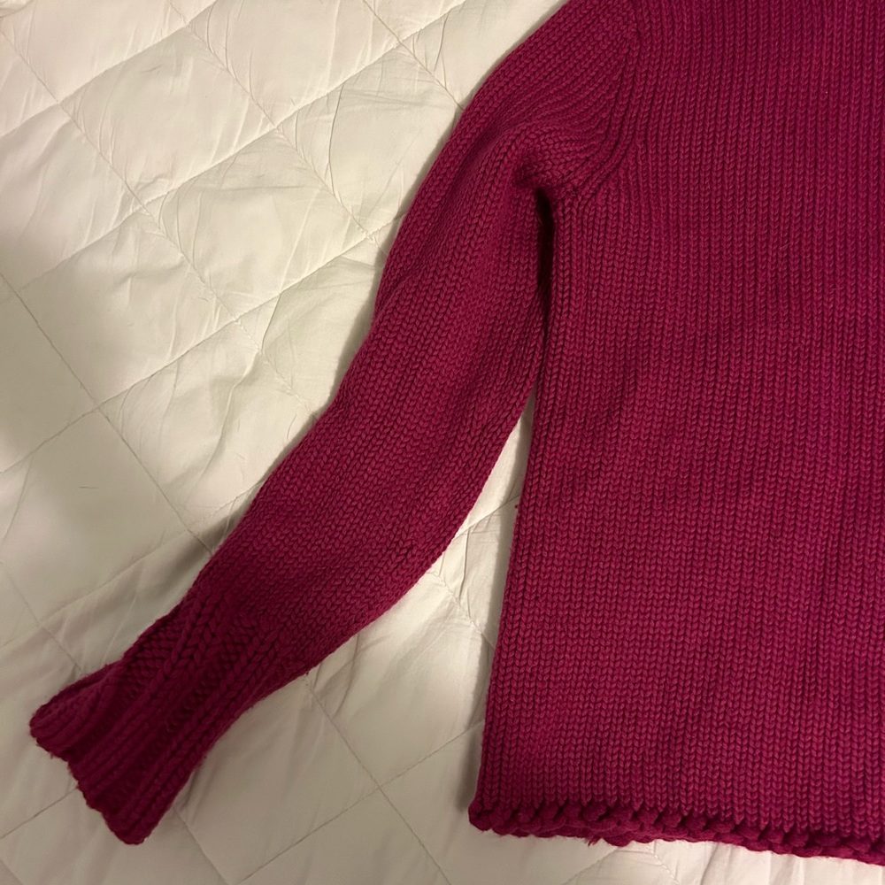Fuschia Turtleneck Sweater